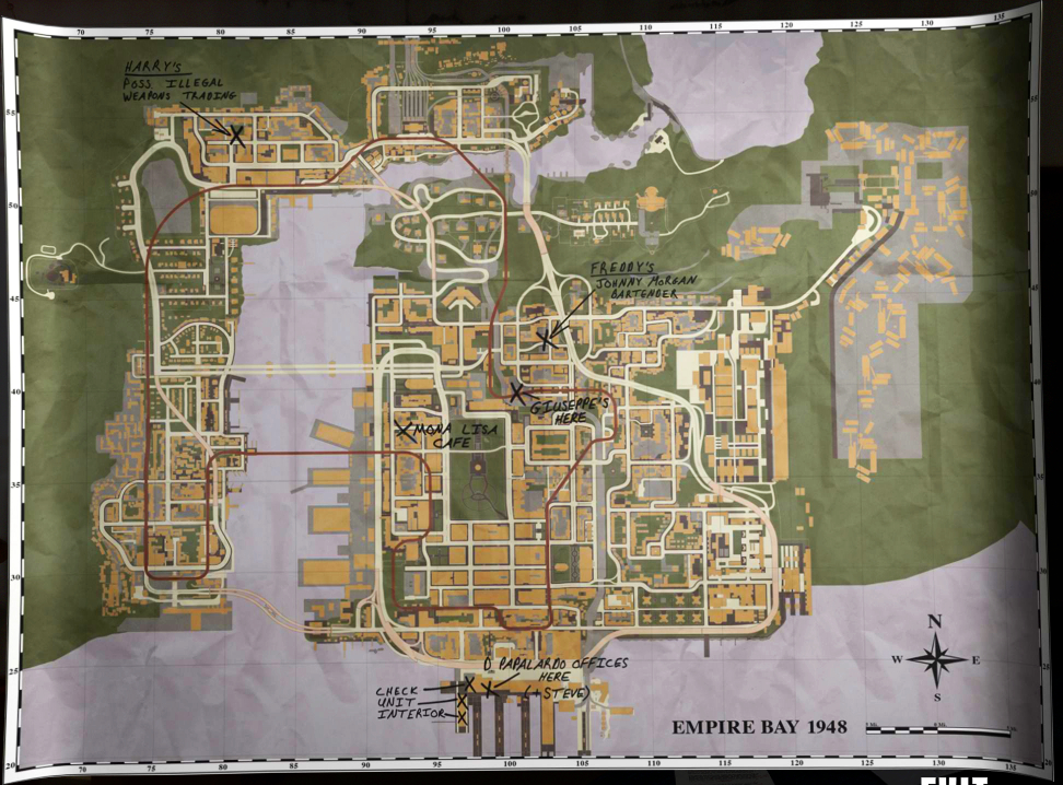 mafia 2-mapa